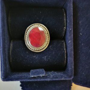 Stauer Oval Ruby Ring Size 8